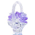 Crystal Flower Basket Figurine Collectable Ornament
